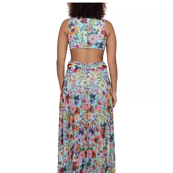 AQUA Printed Cutout Dress - Picture 2 of 6